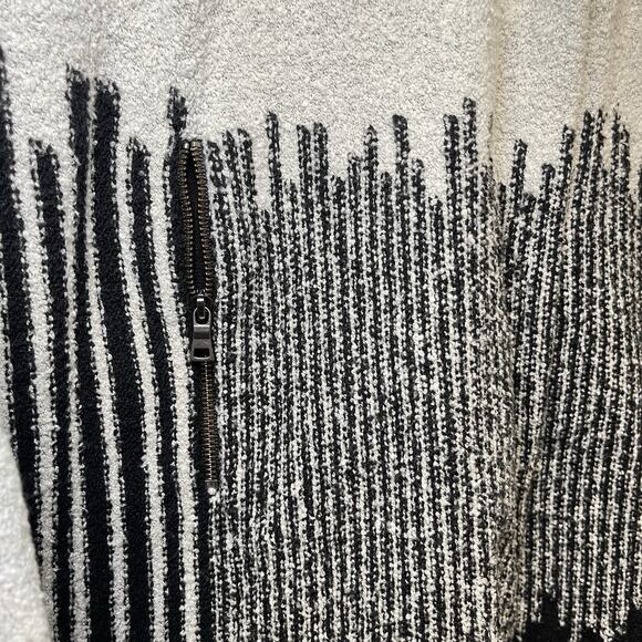 NIC+ZOE Black Knit Long Sleeve Open Cardigan Sweater Women's Size Large - Picture 4 of 7